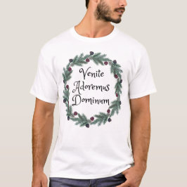 Kerstcarol Venite Adoremus Dominum Latijnse Massa T-shirt