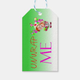 KerstCaroler Unwrap me Gift Label Cadeaulabel