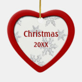 KerstCaroler Woman Heart Ornament (Achterkant)