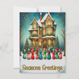 KerstCarolers Briefkaart