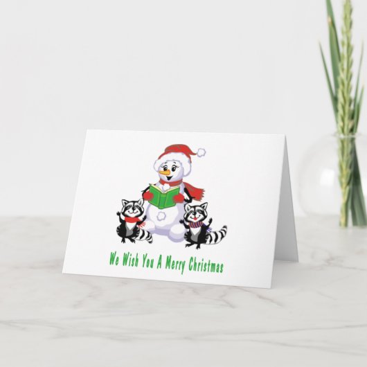 KerstCarolers Feestdagen Kaart (Voorkant)