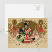 KerstCarolers Feestdagenkaart (Voorkant / Achterkant)