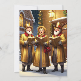 KerstCarolers Feestdagenkaart