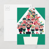 KerstCarolers Feestdagenkaart (Voorkant / Achterkant)