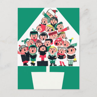 KerstCarolers Feestdagenkaart