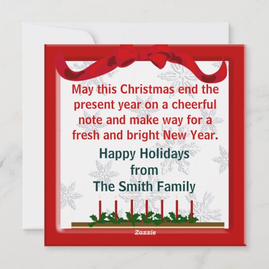 kerstCarolers Greeting Feestdagenkaart (Achterkant)