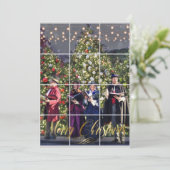 KerstCarolers hebben de bomen van de sneeuw-Herfst Feestdagenkaart (Staand voorkant)