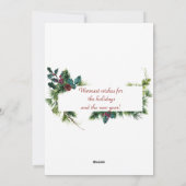 KerstCarolers hebben de bomen van de sneeuw-Herfst Feestdagenkaart (Achterkant)