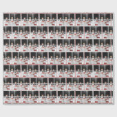 KerstCarolers in het raam Cadeaupapier (Vlak)