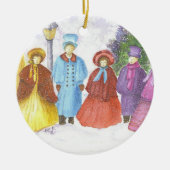 KerstCarolers Keramisch Ornament (Voorkant)