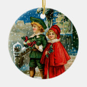 KerstCarolers Keramisch Ornament (Voorkant)