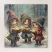 KerstCarolers Legpuzzel (Verticaal)