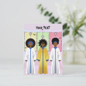 KerstCarolers Plift Choir Feestdagenkaart (Staand voorkant)