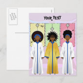 KerstCarolers Plift Choir Feestdagenkaart (Voorkant / Achterkant)