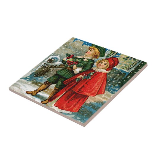 KerstCarolers Tegeltje (Zijkant)