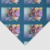 KerstCarolers Tissuepapier (Detail)