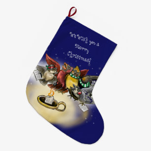 KerstCaroling Birds Grote Kerstsok