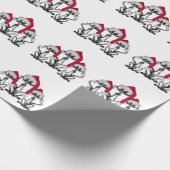 KerstCaroling Cats Joyous Fun Cadeaupapier (Hoek)