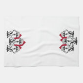 KerstCaroling Cats Joyous Fun Theedoek (Horizontaal)