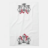 KerstCaroling Cats Joyous Fun Theedoek (Verticaal)