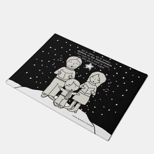 KerstCaroling Deurmat (Schuin)