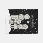 KerstCaroling Fleece Deken (Voorkant (Horizontaal))