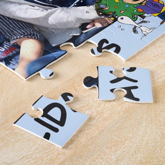 KerstCaroling | Jouw namen toevoegen Legpuzzel (Zijkant)