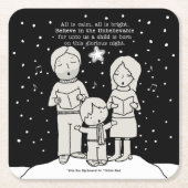 KerstCaroling Kartonnen Onderzetters (Voorkant)