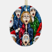 KerstCaroling Keramisch Ornament (Rechts)