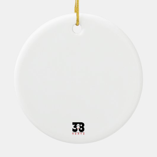 KerstCaroling Keramisch Ornament (Achterkant)