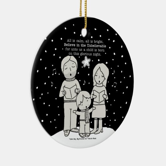 KerstCaroling Keramisch Ornament (Rechts)