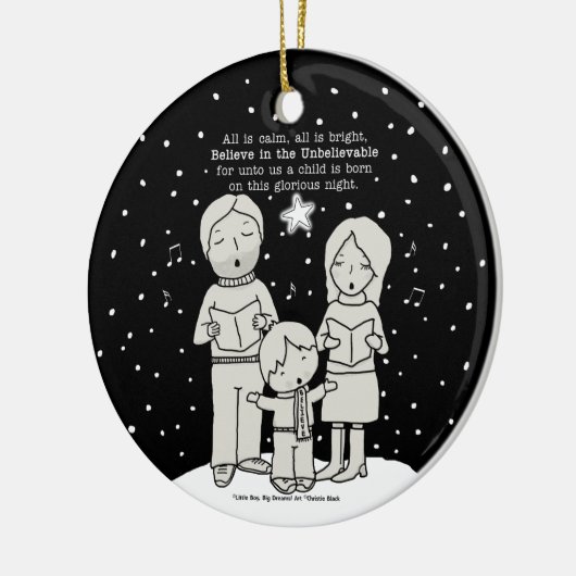 KerstCaroling Keramisch Ornament (Links)