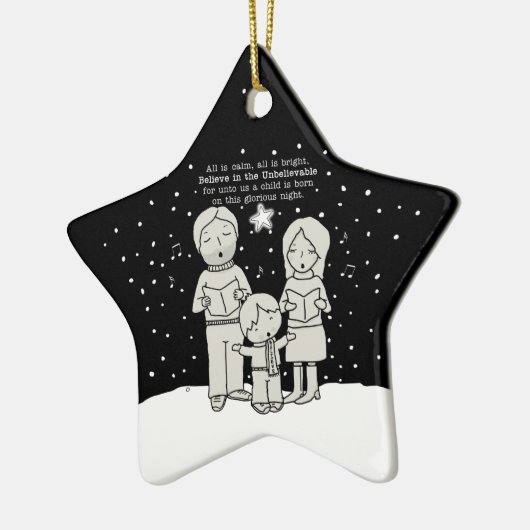 KerstCaroling Keramisch Ornament (Links)