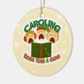 KerstCaroling Keramisch Ornament (Links)