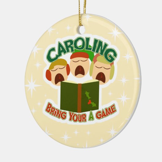 KerstCaroling Keramisch Ornament (Links)