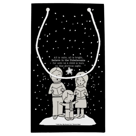 KerstCaroling Klein Cadeauzakje (Achterkant)