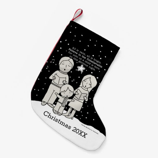 KerstCaroling Kleine Kerstsok (Voorkant (Hangend))