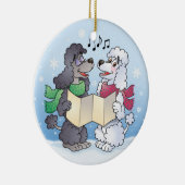 KerstCaroling Poodles Ornament (Rechts)