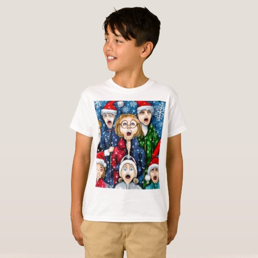 KerstCaroling T-shirt (Voorkant volledig)