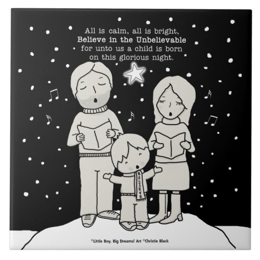 KerstCaroling Tegeltje (Voorkant)