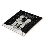 KerstCaroling Tegeltje (Zijkant)