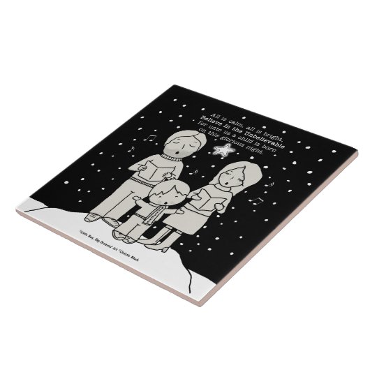 KerstCaroling Tegeltje (Zijkant)