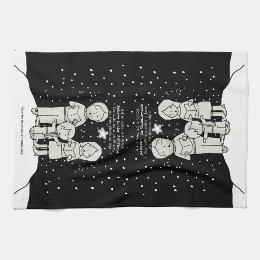 KerstCaroling Theedoek (Horizontaal)