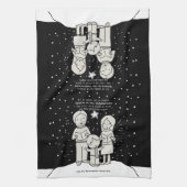 KerstCaroling Theedoek (Verticaal)