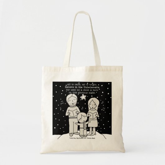 KerstCaroling Tote Bag (Voorkant)