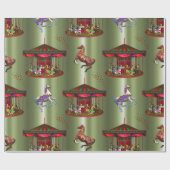 Kerstcarrousel Cadeaupapier (Vlak)
