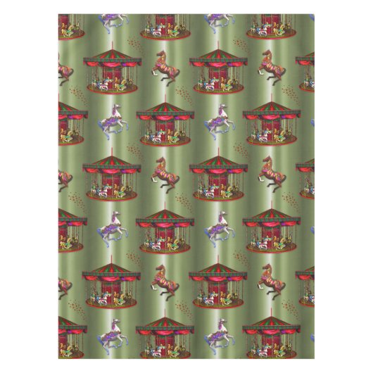 Kerstcarrousel Tafelkleed (Voorkant)