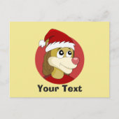 Kerstcartoon met een schattig briefkaart (Voorkant)