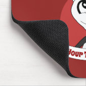 Kerstcartoon met een schattig panda-beer muispad muismat (Hoek)