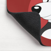 Kerstcartoon met een schattig panda-beer muispad muismat (Hoek)